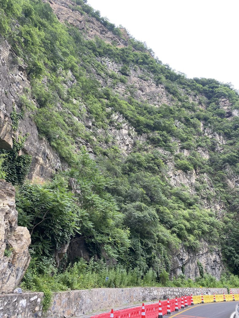 北京 X109 贾金路引导式防护系统施工前边坡状态
